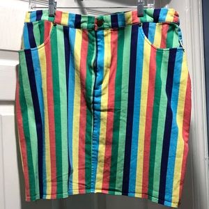 ModCloth Multicolored Stretch Pencil Skirt